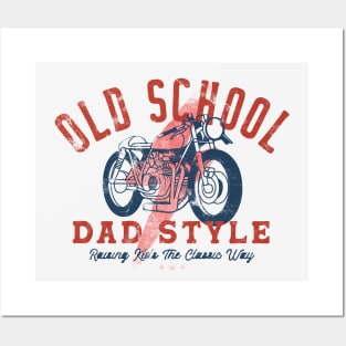 Old School Dad Style Funny Dad Jokes Fathers Day Posters and Art